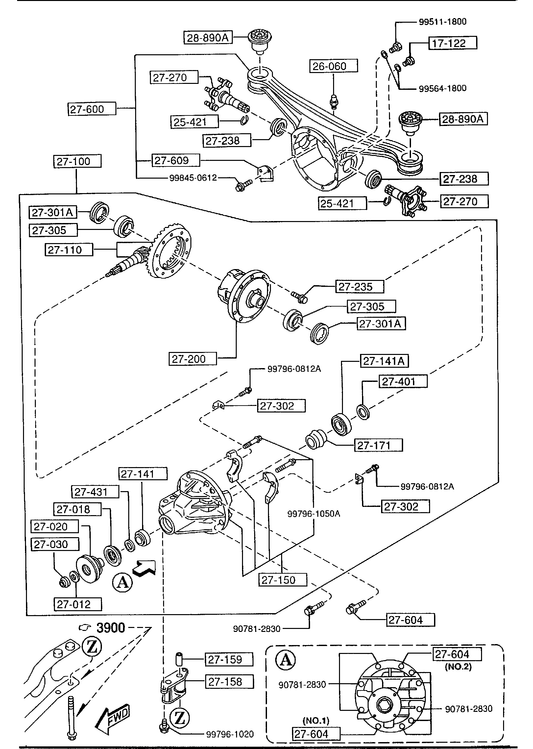 REAR DIFFERENTIALS (LIMITED SLIP DIFF.) [1994 Miata] - Garage 56 Engineering