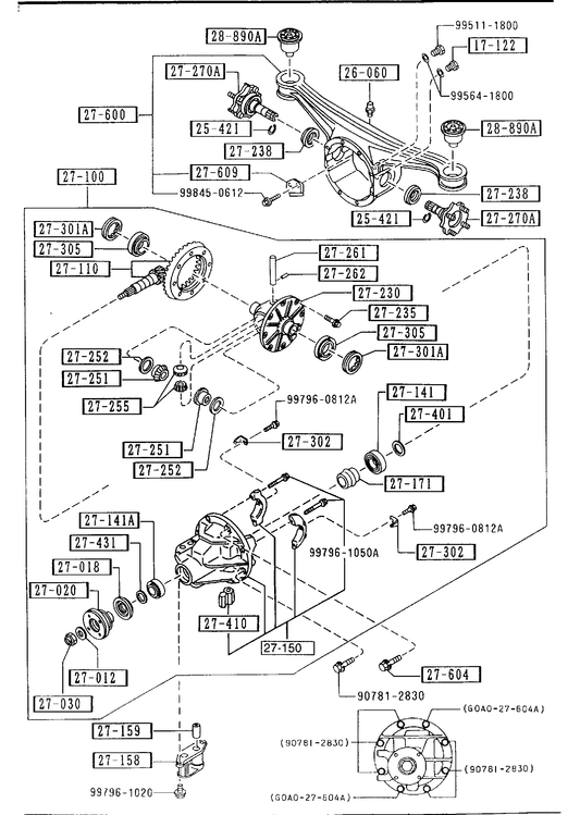 REAR DIFFERENTIALS (NORMAL DIFF.) [1992 MIATA] - Garage 56 Engineering