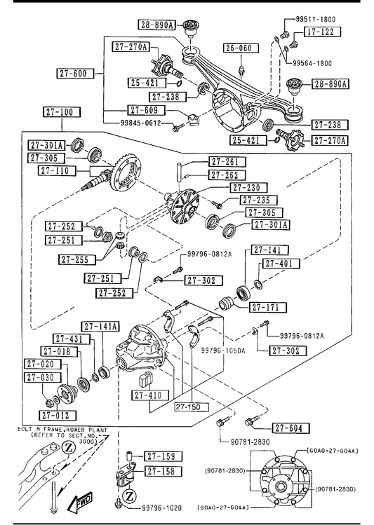 REAR DIFFERENTIALS (NORMAL DIFF.) [1993 MIATA] - Garage 56 Engineering