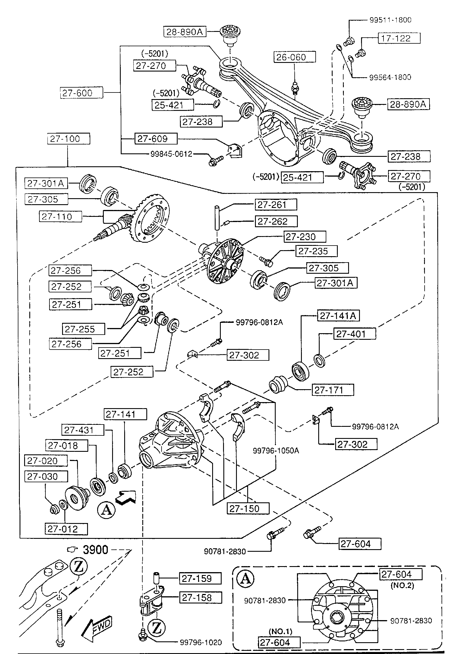 REAR DIFFERENTIALS (NORMAL DIFF.) [1996 Miata] - Garage 56 Engineering