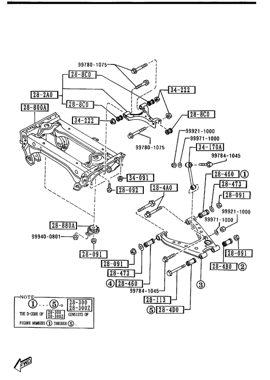 REAR LOWER ARMS & SUB FRAME [1990 Miata] - Garage 56 Engineering