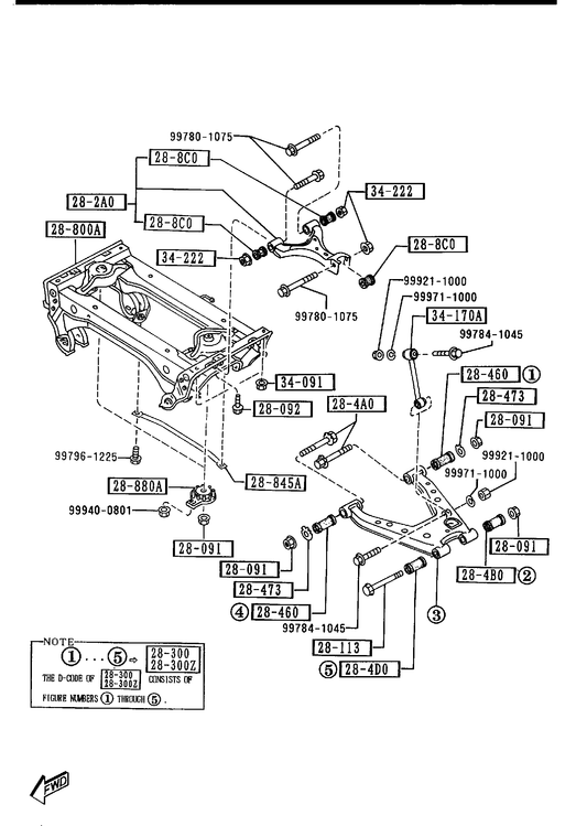 REAR LOWER ARMS & SUB FRAME [1992 MIATA] - Garage 56 Engineering