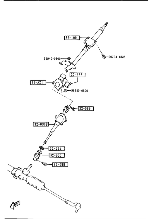 STEERING COLUMN & SHAFTS [1993 MIATA] - Garage 56 Engineering