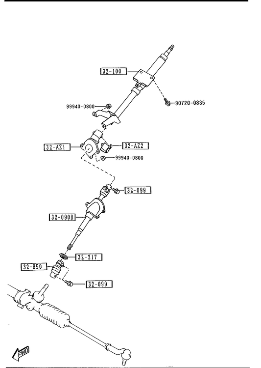 STEERING COLUMN & SHAFTS [1994 Miata] - Garage 56 Engineering