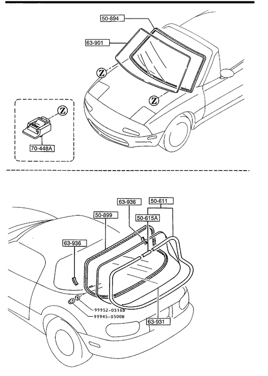 WINDOW GLASSES [1992 MIATA] - Garage 56 Engineering