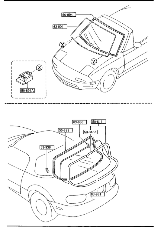 WINDOW GLASSES [1994 Miata] - Garage 56 Engineering