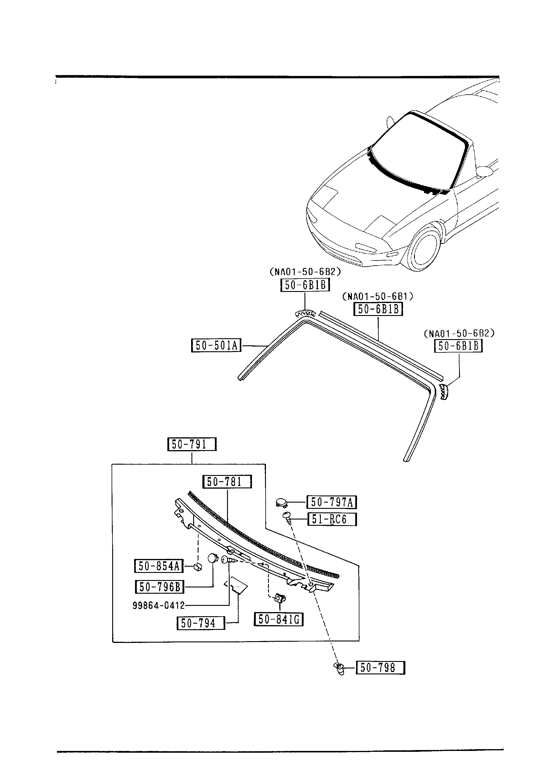 WINDOW MOULDING & COWL GRILLES [1991 MIATA] - Garage 56 Engineering
