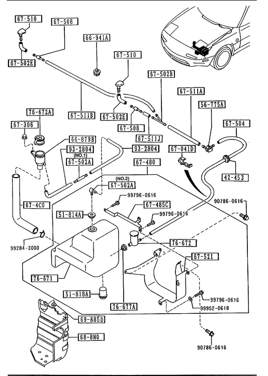 WINDSHIELD WASHER (ANTI LOCK BRAKE SYSTEM) [1994 Miata] - Garage 56 Engineering