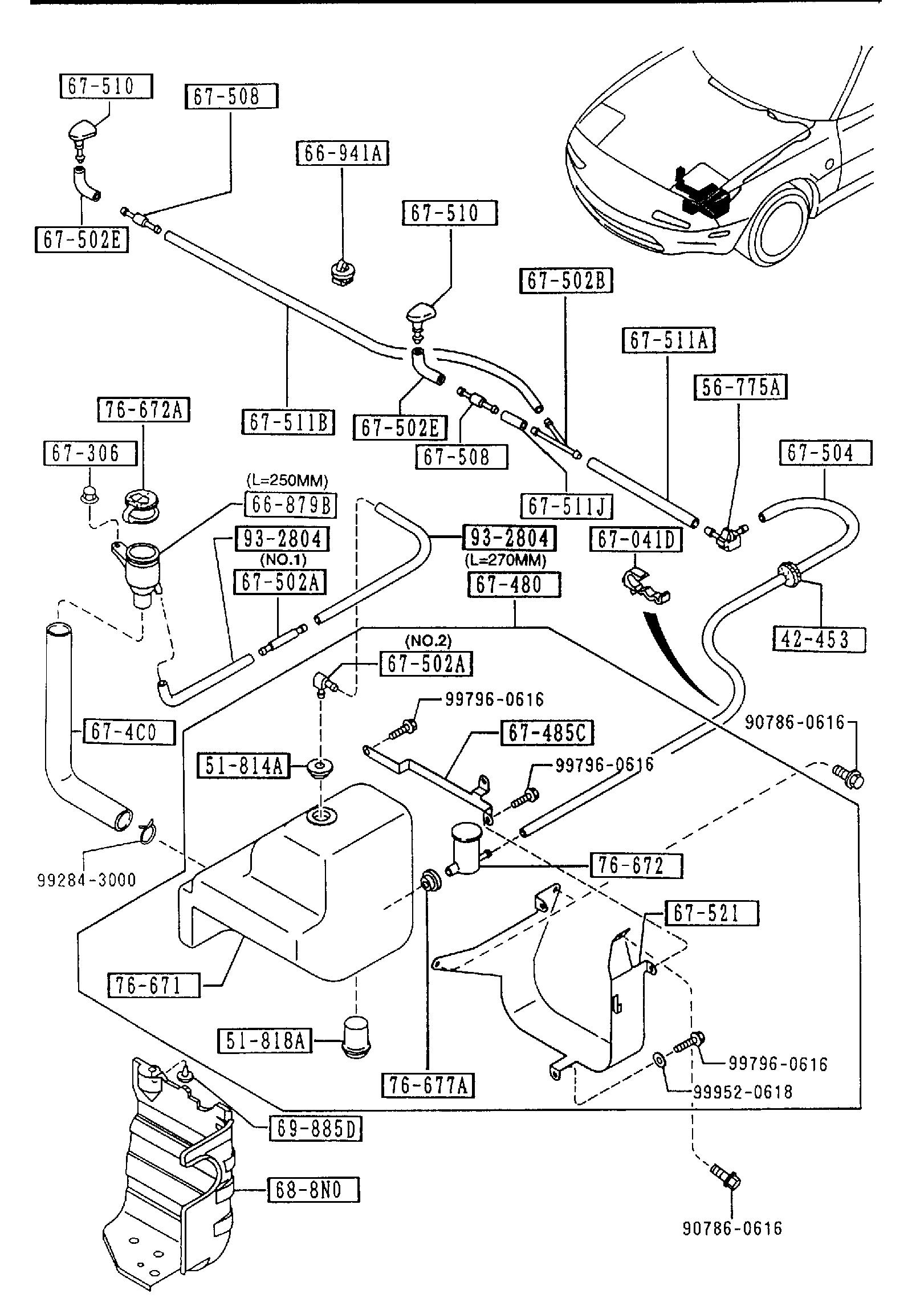 WINDSHIELD WASHER (W/ANTI LOCK BRAKE) [1995 Miata] - Garage 56 Engineering