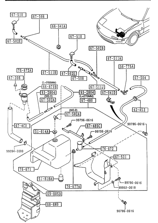 WINDSHIELD WASHER (W/ANTI LOCK BRAKE) [1995 Miata] - Garage 56 Engineering