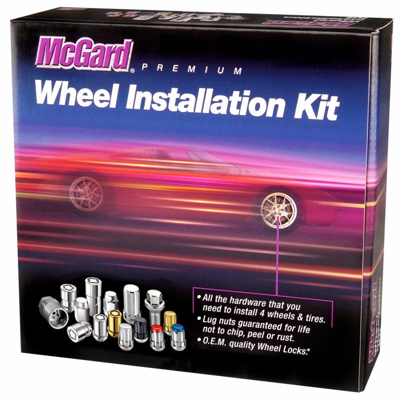 SplineDrive Tuner Lug Nut & Lock Kit – M12x1.5 Black - McGard 65557BK