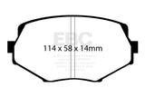 94-01 Mazda Miata Yellowstuff Front Brake Pads - EBC DP41002R