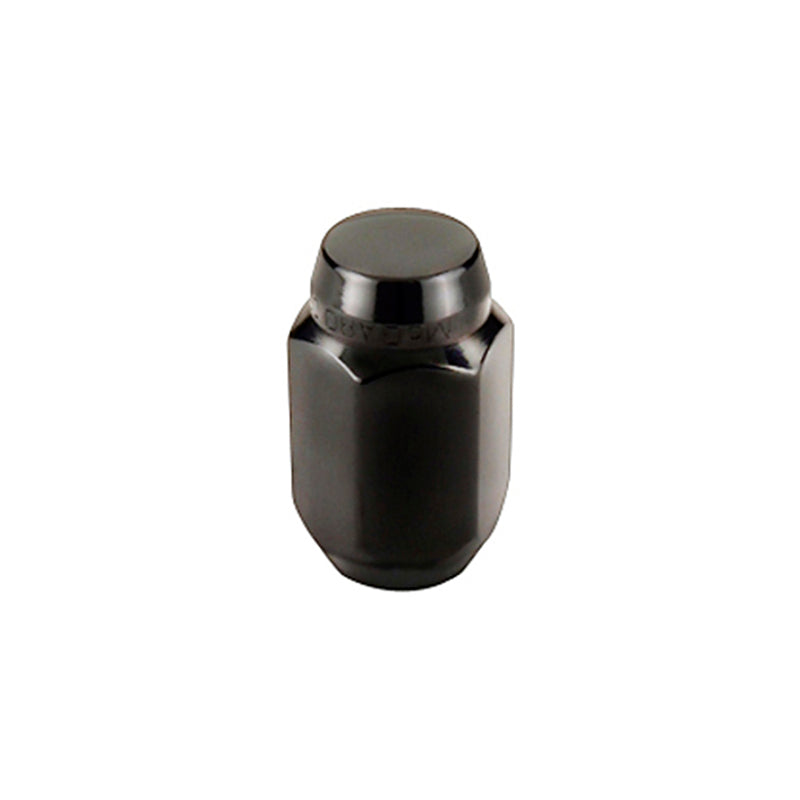 Black Hex Lug Nuts – M12x1.5, 13/16" Hex, 1.5" (4-Pack) - McGard 64031