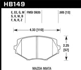 94-05 HP+ Street Front Brake Pads (Normal Suspension) - Hawk HB149N.505