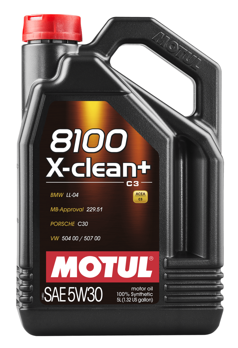 8100 X - CLEAN Plus 5W30 Synthetic Engine Oil (5L) - Motul 106377 - Motor Oils - Motul at Garage 56 Engineering