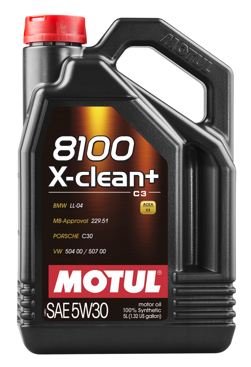 8100 X-CLEAN Plus 5W30 Synthetic Engine Oil (5L) - Motul 106377