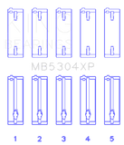 94 - 05 Main Bearing Set (STD Size) - King MB5304XP - Bearings - King Engine Bearings at Garage 56 Engineering