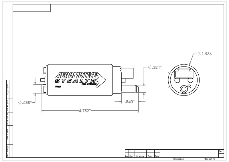 Aeromotive 340 Series Stealth In - Tank E85 Fuel Pump - Fuel Pumps - Aeromotive at Garage 56 Engineering