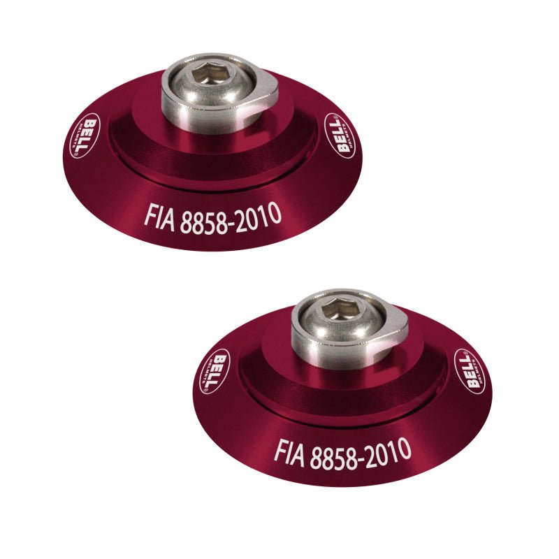 Bell HANS Clip Set - Red FIA8858 - 2010 - Helmets and Accessories - Bell at Garage 56 Engineering