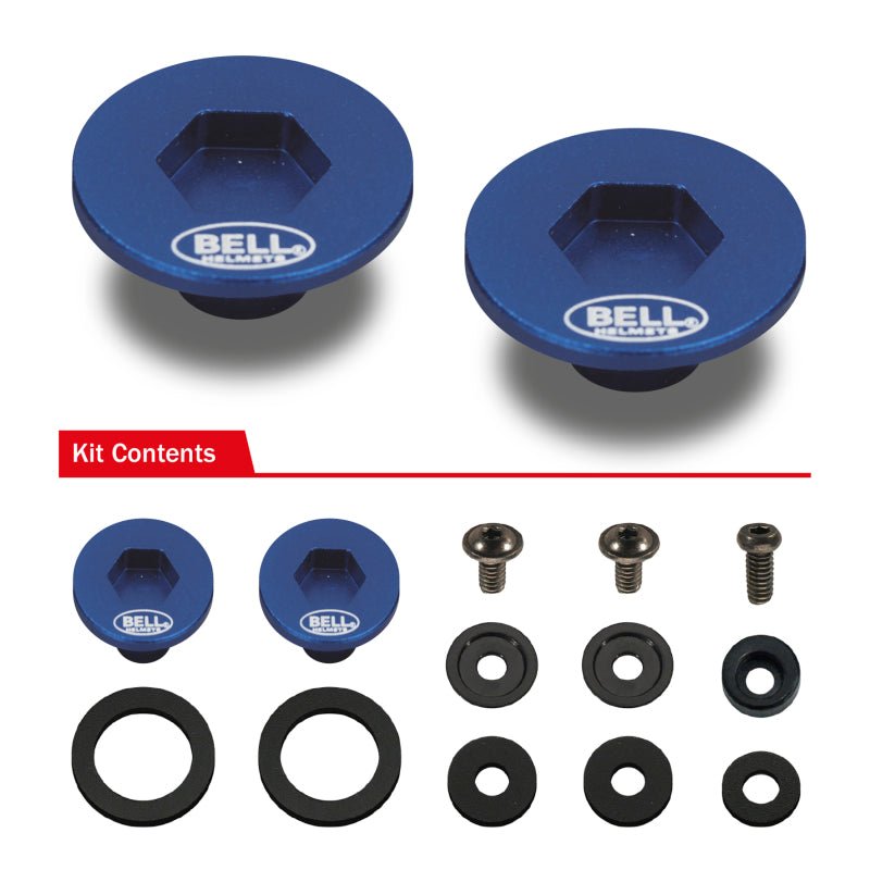 Bell SV (SE03/05) Pivot Kit - Blue - Helmets and Accessories - Bell at Garage 56 Engineering