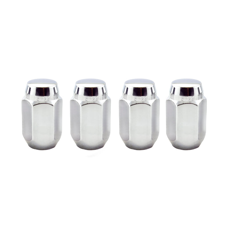 Chrome Lug Nuts – M12x1.5, 13/16” Hex, 1.5” (4-Pack) - McGard 64002
