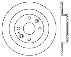 Centric 94 - 05 Mazda Miata MX - 5 (Normal Suspension) Rear Premium Brake Cryo Rotor - Brake Rotors - Drilled - Stoptech at Garage 56 Engineering