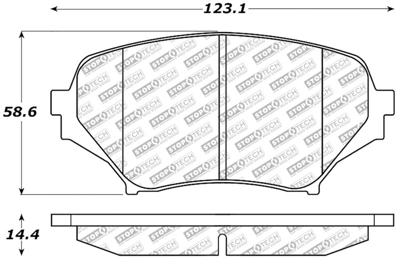 Centric Street Select Front Brake Pads - NC MX - 5 (06 - 15) - Brake Pads - OE - Stoptech at Garage 56 Engineering