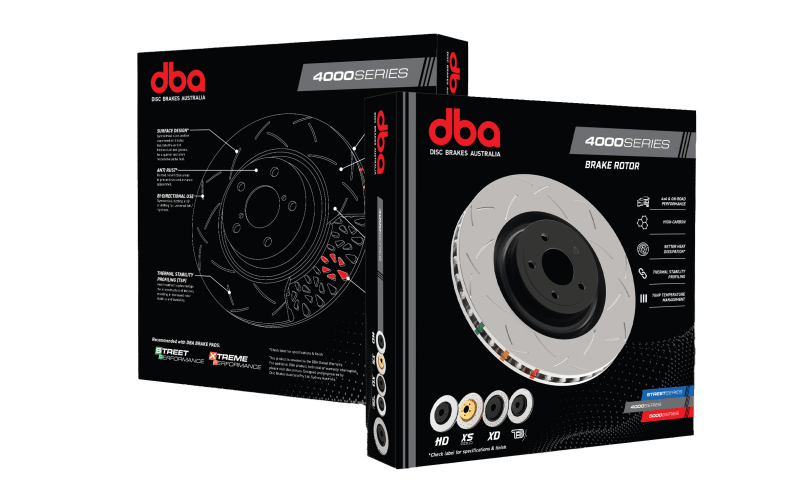 DBA 4000 Series Slotted Rear Brake Rotor - ND MX - 5 (16+) - Brake Rotors - Slotted - DBA at Garage 56 Engineering