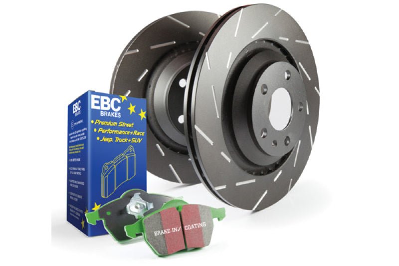 EBC Greenstuff Pads and USR Rotors S2 Rear Service Kit - NC MX - 5 (06 - 15) - Brake Rotors - Slotted - EBC at Garage 56 Engineering