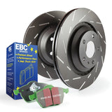 EBC Greenstuff Pads and USR Rotors S2 Rear Service Kit - ND MX - 5 (16+) - Brake Rotors - Slotted - EBC at Garage 56 Engineering