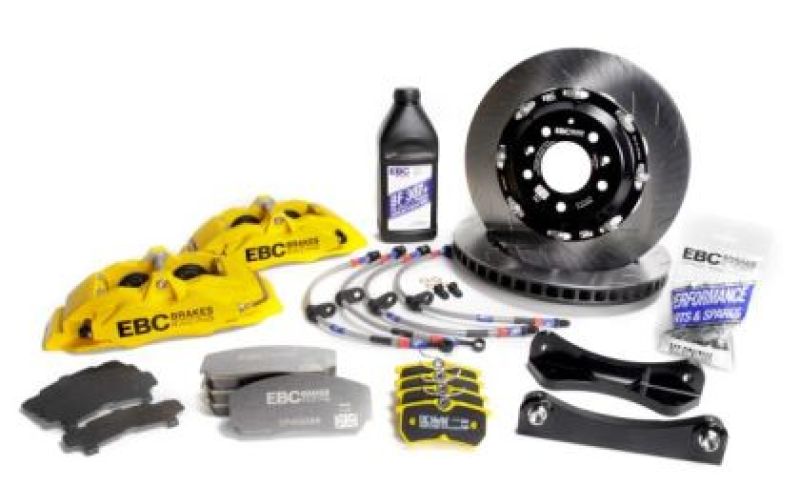 EBC Yellow Apollo - 4 Calipers 330mm Rotors Front Big Brake Kit - NC MX - 5 (06 - 15) - Big Brake Kits - EBC at Garage 56 Engineering