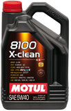 8100 X-CLEAN C3 5W40 Synthetic Engine Oil (5L) - Motul 102051