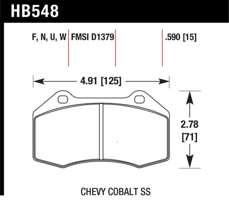 Hawk DTC - 30 Front Race Pads - ND MX - 5 (16+ w. Brembo) - Brake Pads - Racing - Hawk Performance at Garage 56 Engineering