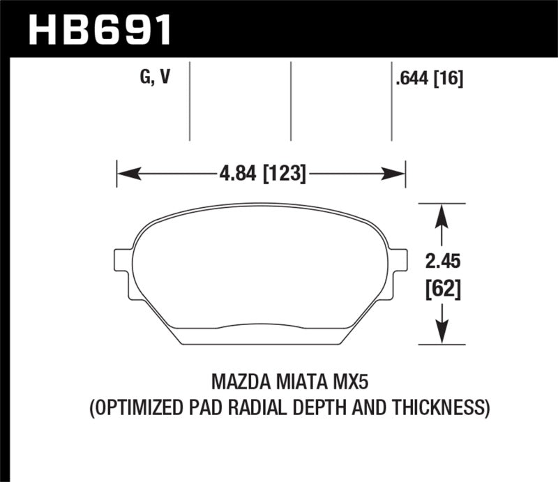 Hawk DTC - 60 Race Front Brake Pads - NC MX - 5 (06 - 15) - Brake Pads - Racing - Hawk Performance at Garage 56 Engineering