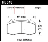 Hawk DTC - 60 Race Front Brake Pads - ND MX - 5 (16+ w. Brembo) - Brake Pads - Racing - Hawk Performance at Garage 56 Engineering