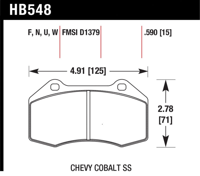 Hawk DTC - 70 Front Brake Pads - ND MX - 5 (16+ w. Brembo) - Brake Pads - Racing - Hawk Performance at Garage 56 Engineering