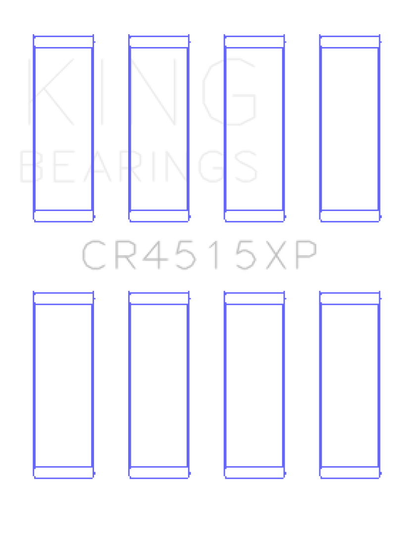 King Connecting Rod Bearings Set (Size 0.25) - NC MX - 5 (06 - 15) - Bearings - King Engine Bearings at Garage 56 Engineering