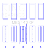 King High Performance Main Bearing Set [Size 0.25] - NC MX - 5 (06 - 15) - Bearings - King Engine Bearings at Garage 56 Engineering