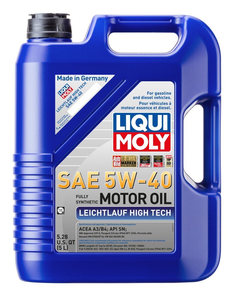 Leichtlauf High Tech 5W - 40 Motor Oil (5L) - LIQUI MOLY 2332 - Motor Oils - LIQUI MOLY at Garage 56 Engineering