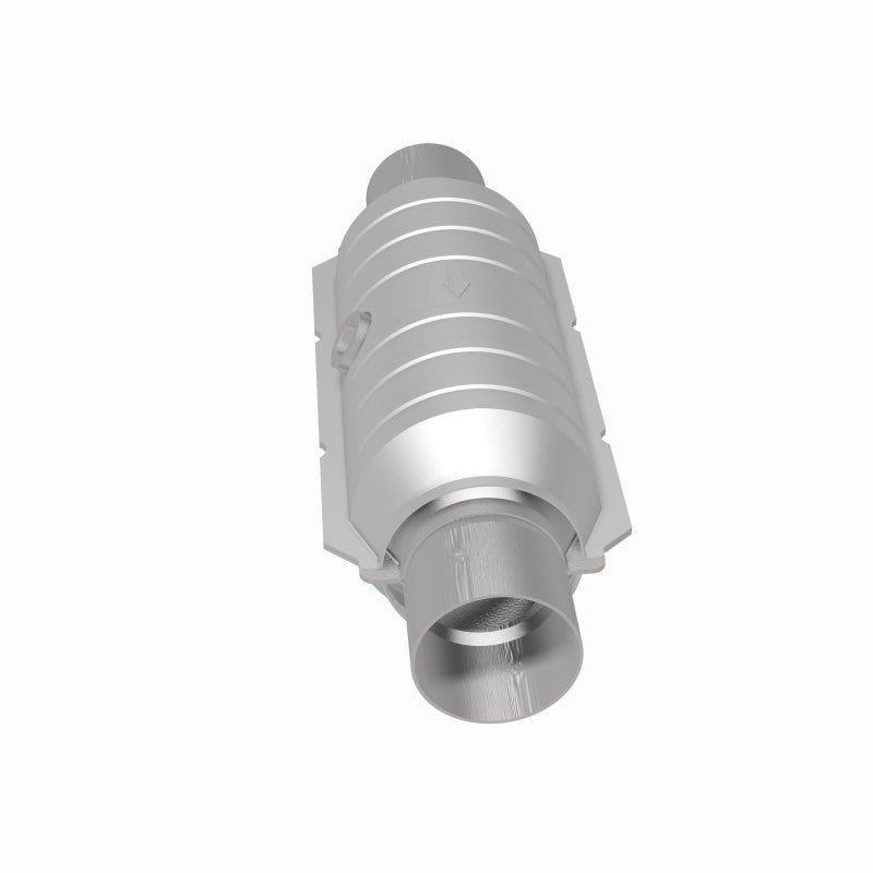 MagnaFlow Universal 2.25 - Inch Inlet/Outlet Center/Center Round Catalytic Converter – 11 - Inch Body x 5.125 - Inch Width x 15 - Inch Overall Length - Catalytic Converter Universal - Magnaflow at Garage 56 Engineering