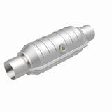 MagnaFlow Universal 2.25 - Inch Inlet/Outlet Center/Center Round Catalytic Converter – 11 - Inch Body x 5.125 - Inch Width x 15 - Inch Overall Length - Catalytic Converter Universal - Magnaflow at Garage 56 Engineering