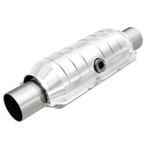 MagnaFlow Universal 2.25 - Inch Inlet/Outlet Center/Center Round Catalytic Converter – 11 - Inch Body x 5.125 - Inch Width x 15 - Inch Overall Length - Catalytic Converter Universal - Magnaflow at Garage 56 Engineering