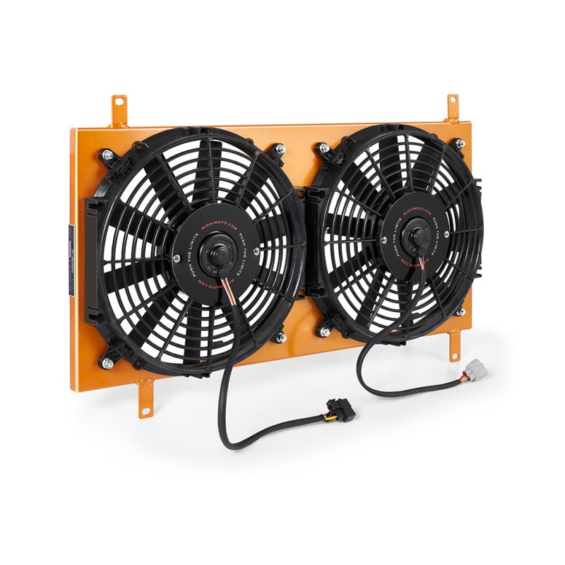 Mishimoto 90 - 97 Mazda Miata Aluminum Fan Shroud Gold - Fans & Shrouds - Mishimoto at Garage 56 Engineering
