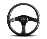 Momo Tuner Steering Wheel 350 mm - Black Leather/Red Stitch/Black Spokes - Steering Wheels - MOMO at Garage 56 Engineering