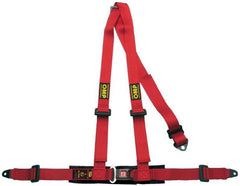 OMP 3 Point Harness - Red - Seat Belts & Harnesses - OMP at Garage 56 Engineering