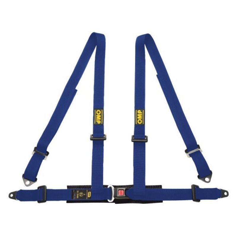 OMP 4 Point Harness - Blue - Seat Belts & Harnesses - OMP at Garage 56 Engineering