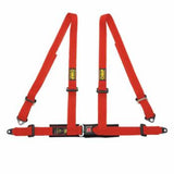 OMP 4 Point Harness - Red - Seat Belts & Harnesses - OMP at Garage 56 Engineering