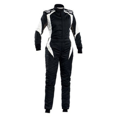 OMP First Elle Overall Black/White - Size 50 For Women - (Fia 8856 - 2018) - Racing Suits - OMP at Garage 56 Engineering