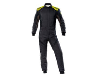 OMP First Evo Overall Anth/F Yellow - Size 50 (Fia 8856 - 2018) - Racing Suits - OMP at Garage 56 Engineering