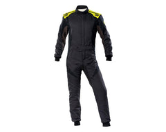 OMP First Evo Overall Anth/F Yellow - Size 54 (Fia 8856 - 2018) - Racing Suits - OMP at Garage 56 Engineering